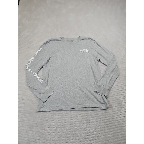 The North Face Shirt Womens Medium Gray Long Sleeve Light Weight - Picture 1 of 7